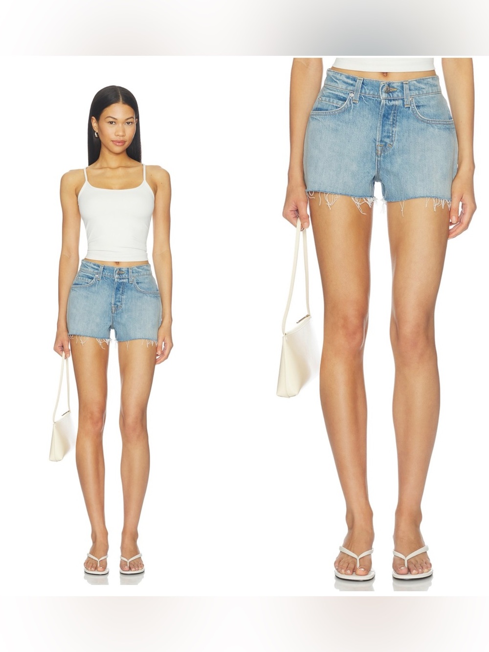 NWT GRLFRND Ava Mid Rise Relaxed Short in Adams Blvd